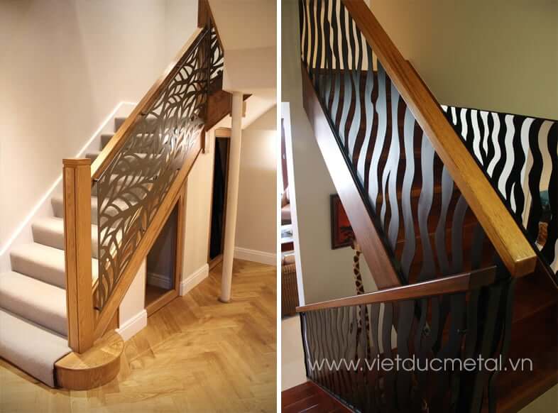 Cầu thang sắt thiết kế đơn giản